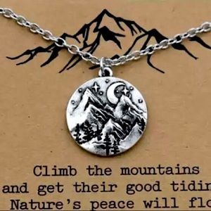 “Mountain Spirit” Forest Silver Pendant Necklace